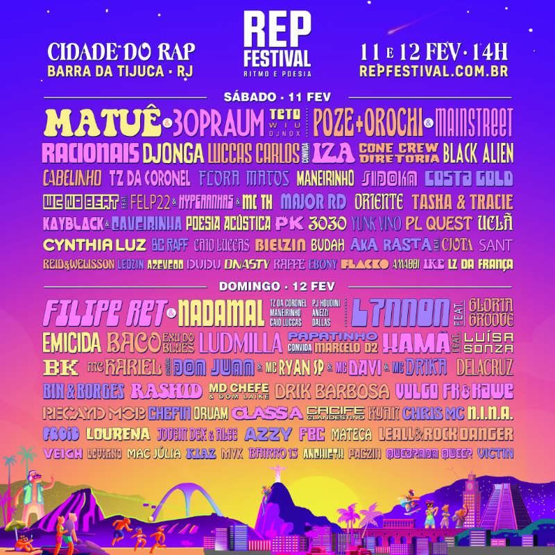 4ª edição do Rep Festival ocorre em fevereiro no Rio de Janeiro 